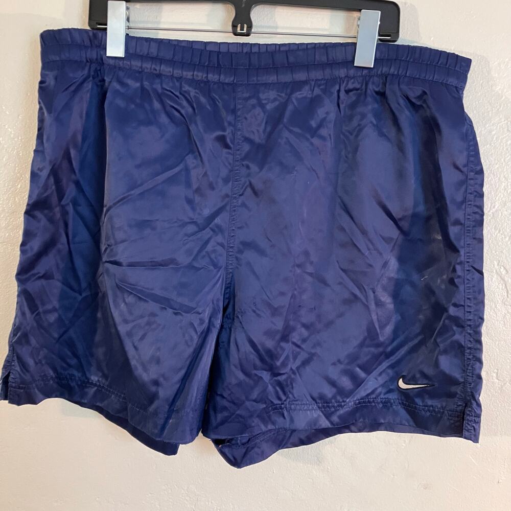 Vintage 90s Nike Navy Blue Boxing Shorts Athletic‎